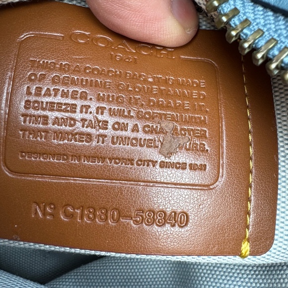 EUC - Coach 1941 Rogue 25 Tea Rose Chambray C1880-58840 - Picture 9 of 15